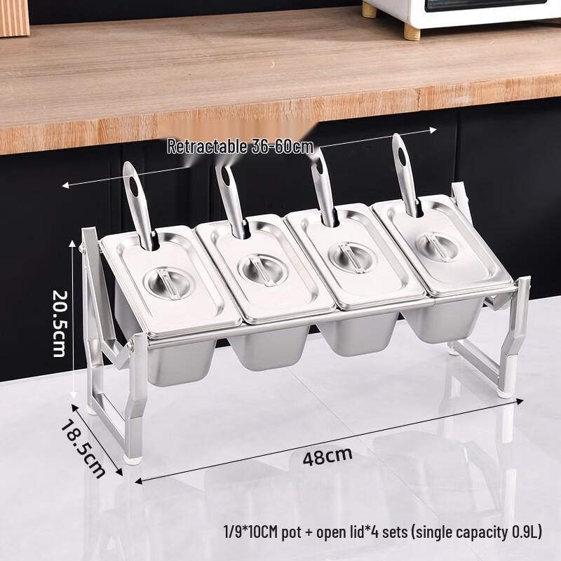Handan Stainless Steel Portion Pan Rack Set