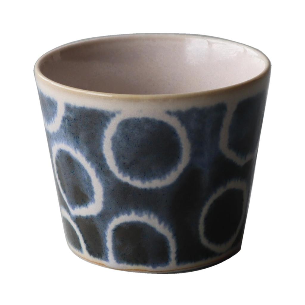 Awasaka Soba Choko 8cm Diameter X 7cm Microwave and Dishwasher Made In "Brush Blue" 100-round (Soba Cup), Approx. Height, Safe, Japan, MN-922