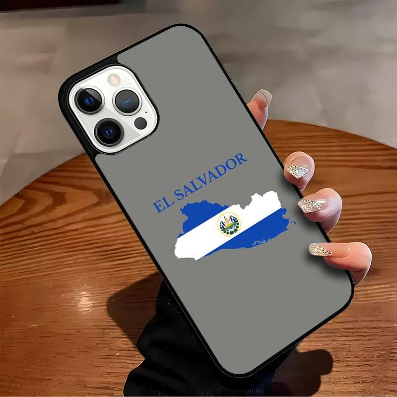 El Salvador Flag Phone Case For iPhone 17 Air 16 15 14 13 12 11 Pro Max Max Plus Bumper Case Cover