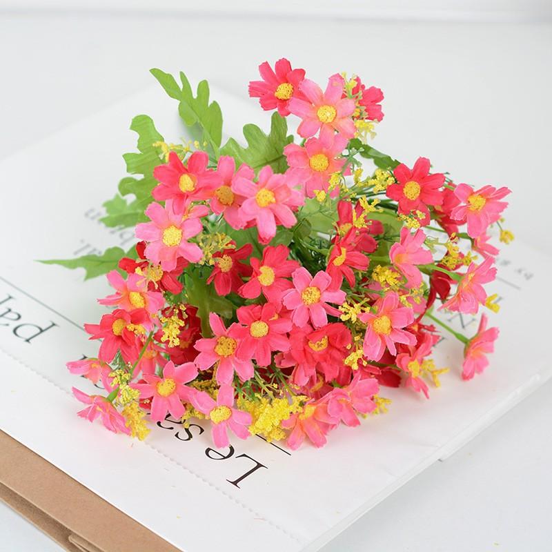 Artificial Flowers Daisies UV Resistant Colorfast Plastic Plants Home Wedding Windows Outdoor Decor  DIY Artificial Flowers