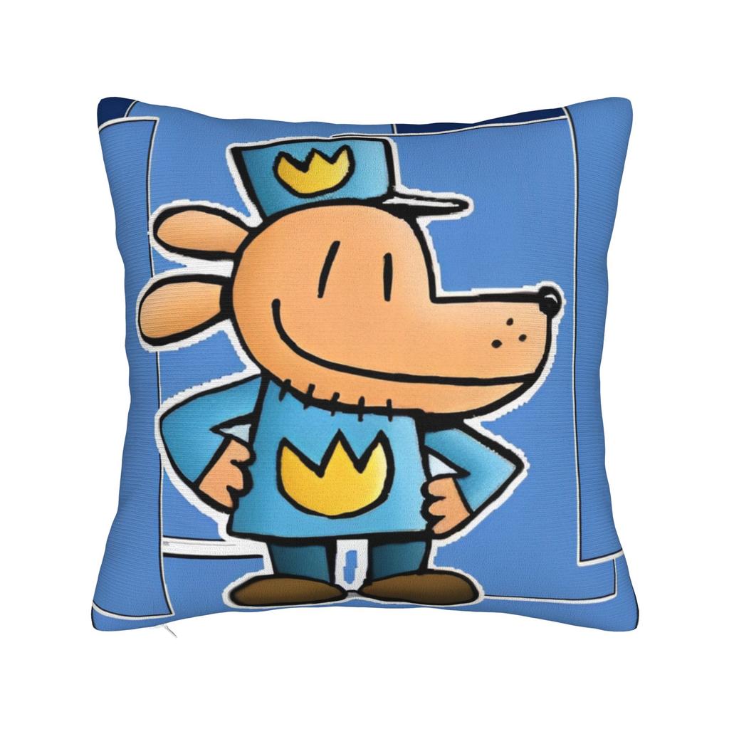 Dog Man Comic Pillow Cover Accessories Printing Cushion Cover Decor  Pillow Case Cover Seat Multiple Sizes