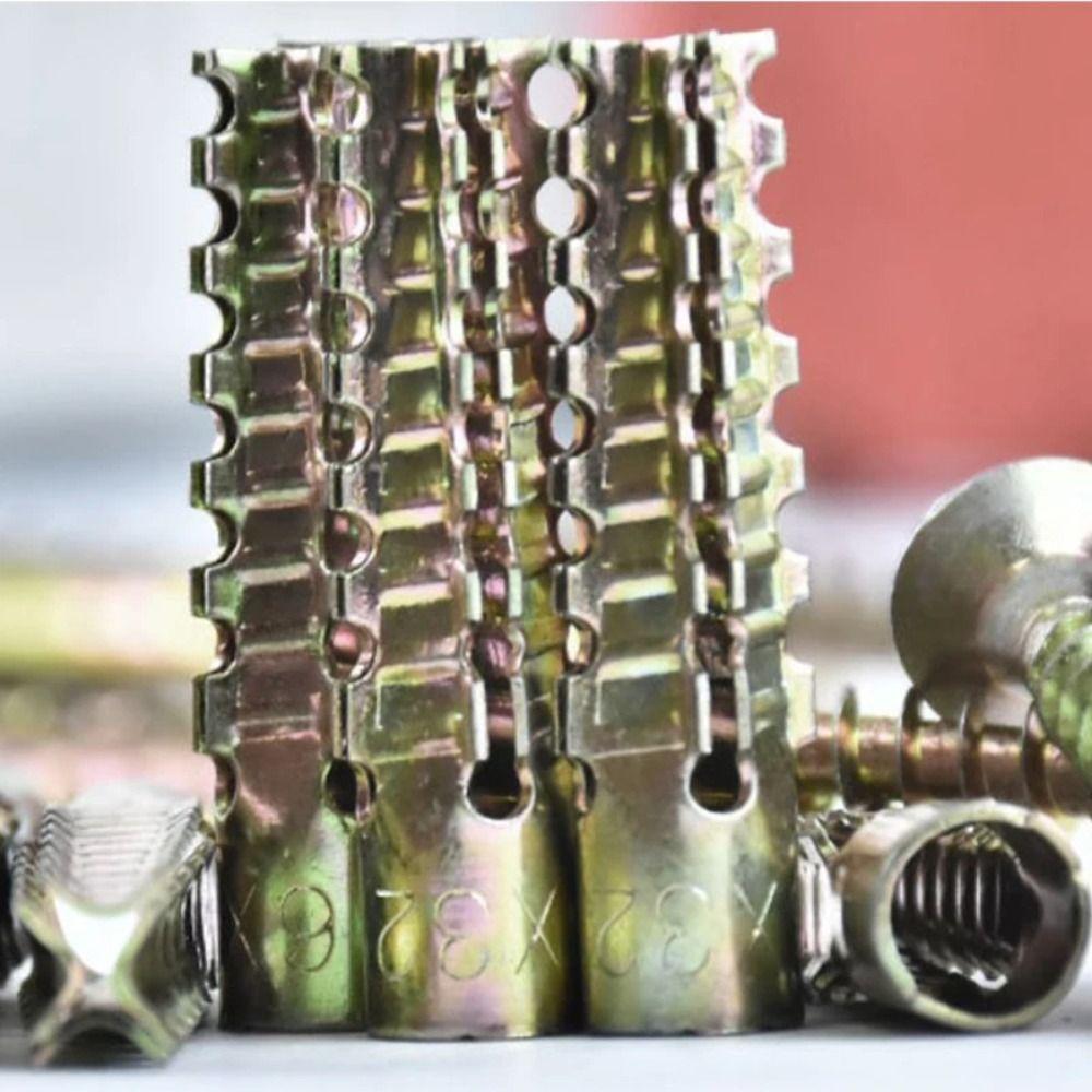 Serrated Self Tapping Screws Tree Shaped Metal Expansion Tube Expansion Screw  Plaster Wall
