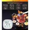 Digital Food Thermometer, BBQ Grill Mt Thermometer with Timer, 9 Preset Modes, 5 Doneness Levels, Temperature Alarm, Backlight, Magnetic Base