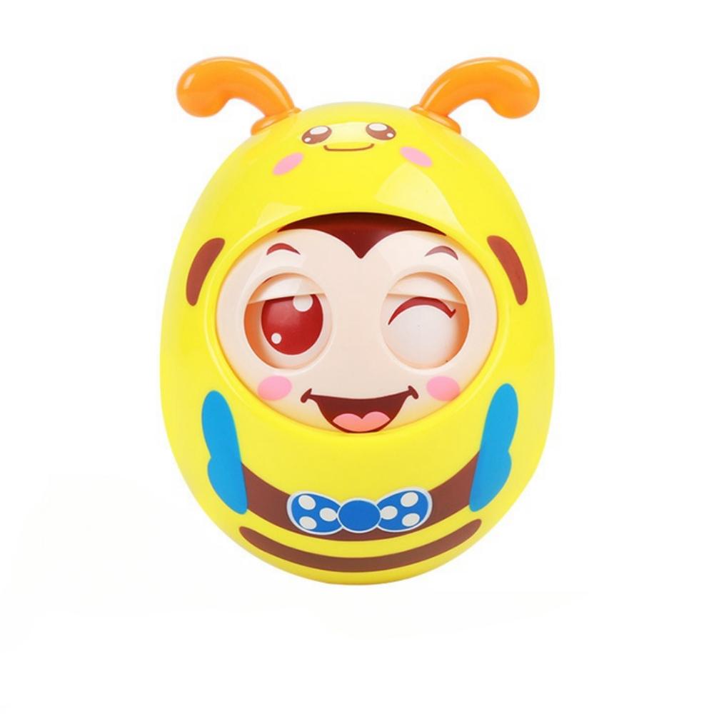 1 шт. Неваляшка детская игрушка от 6 до 12 месяцев, Раскачивающаяся игрушка для игры на животе, Игрушка-неваляшка в виде пчелы для мальчиков и девочек, подарки