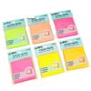Multicolor Sticky Notes: Creative Fluorescent Memo Pads with Reusable Adhesive for Students