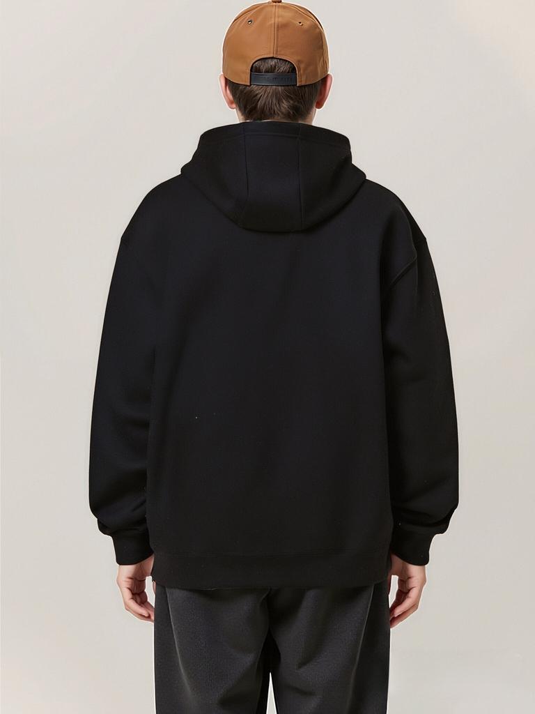 Shadow Cat Printing Men Hoody Comfortable Fleece Sweatshirts Autumn High Street Pullovers Casual Comfy Clothes Soft Warm Tops