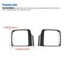 Car Rearview Mirror Rain Eyebrow Decorative Frame Cover For Suzuki Jimny 2019 Up Exterior Accessories, ABS Plastic