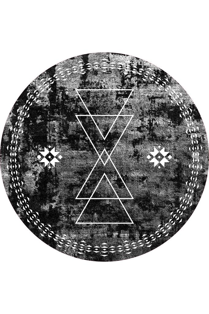 Rovigo Home Washable Round Printed Carpet RHM7309-SD1034