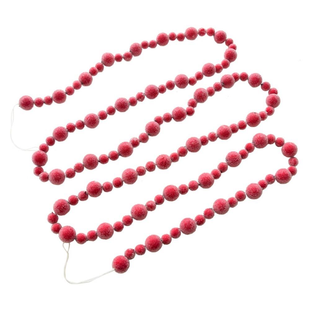 Realistic Red Berry Garland Decorative Christmas Bead Chain Red Berry Pendant  Gift Wrapping