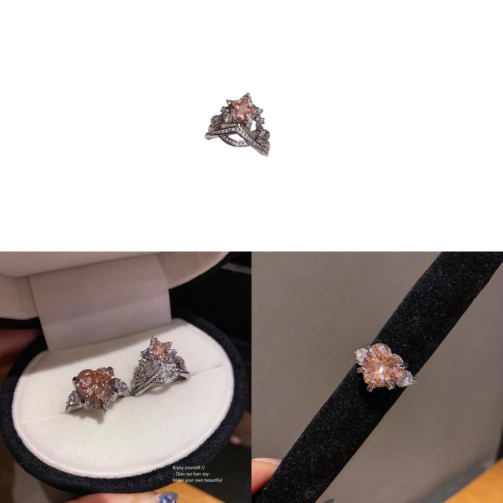 Zirkon Herz Offener Ring Für Damen Mit Zirkonia Schmuck Modeaccessoire