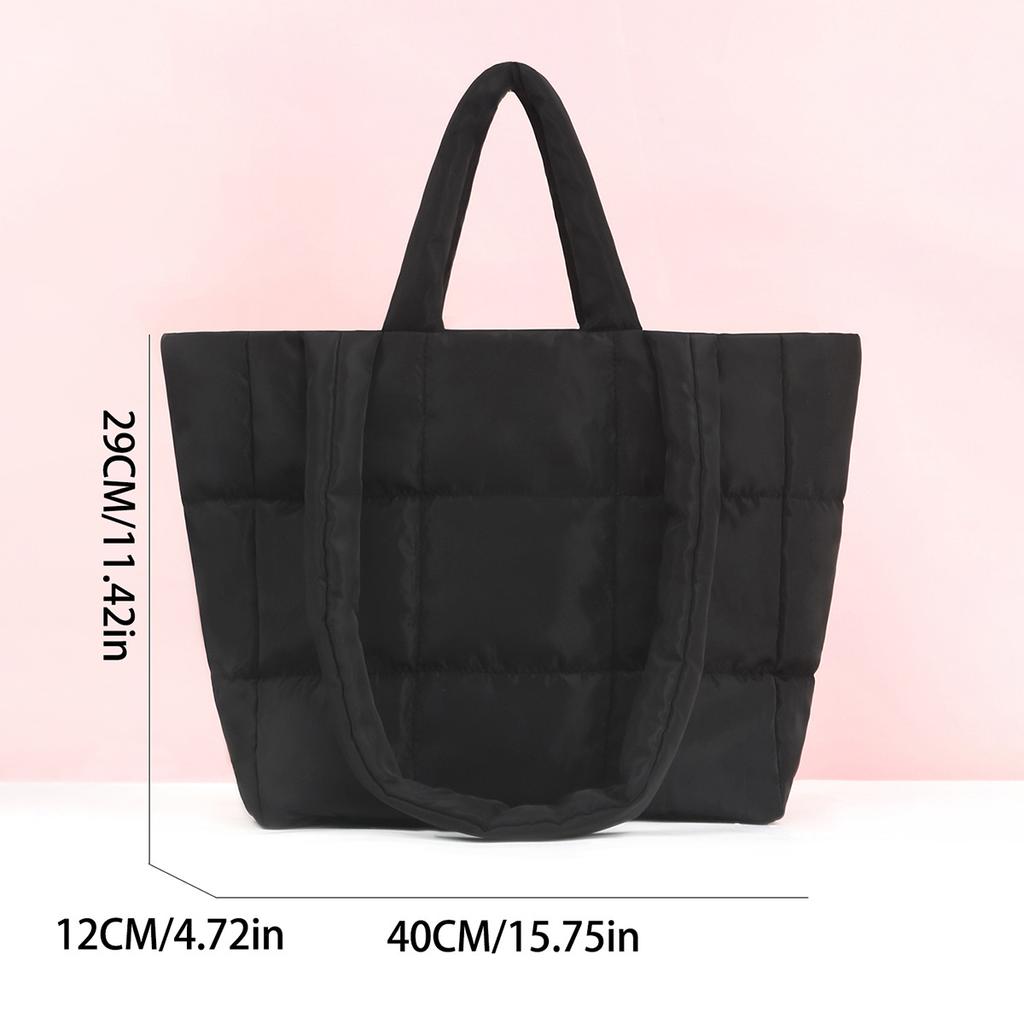 Casual Large-Capacity Bag Women'S Fleece Underarm Bag Simple One-Shoulder Messenger Tote Bag
