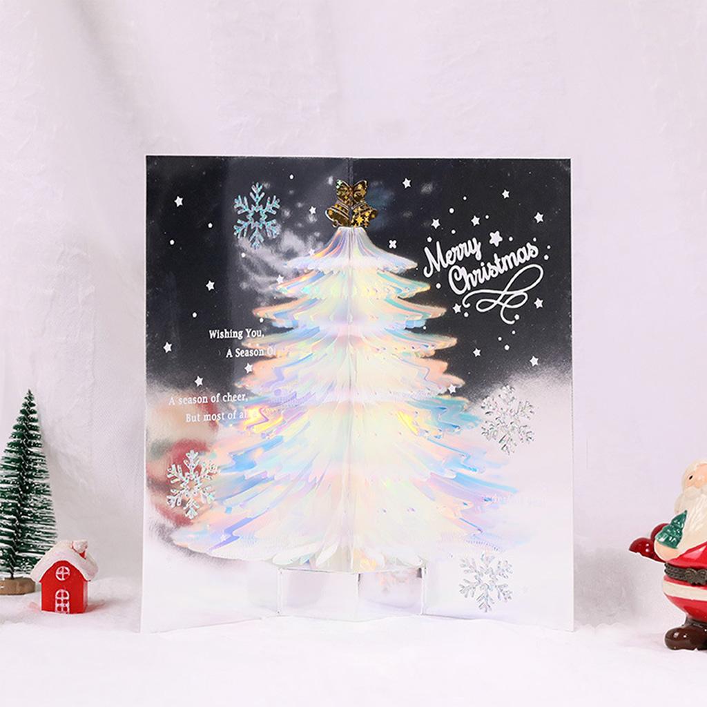 3D Christmas Cards Handmade for Pop Up Greeting Card with Envelopes Tree Invitation Gifts for Xmas New Year Thanksgiving