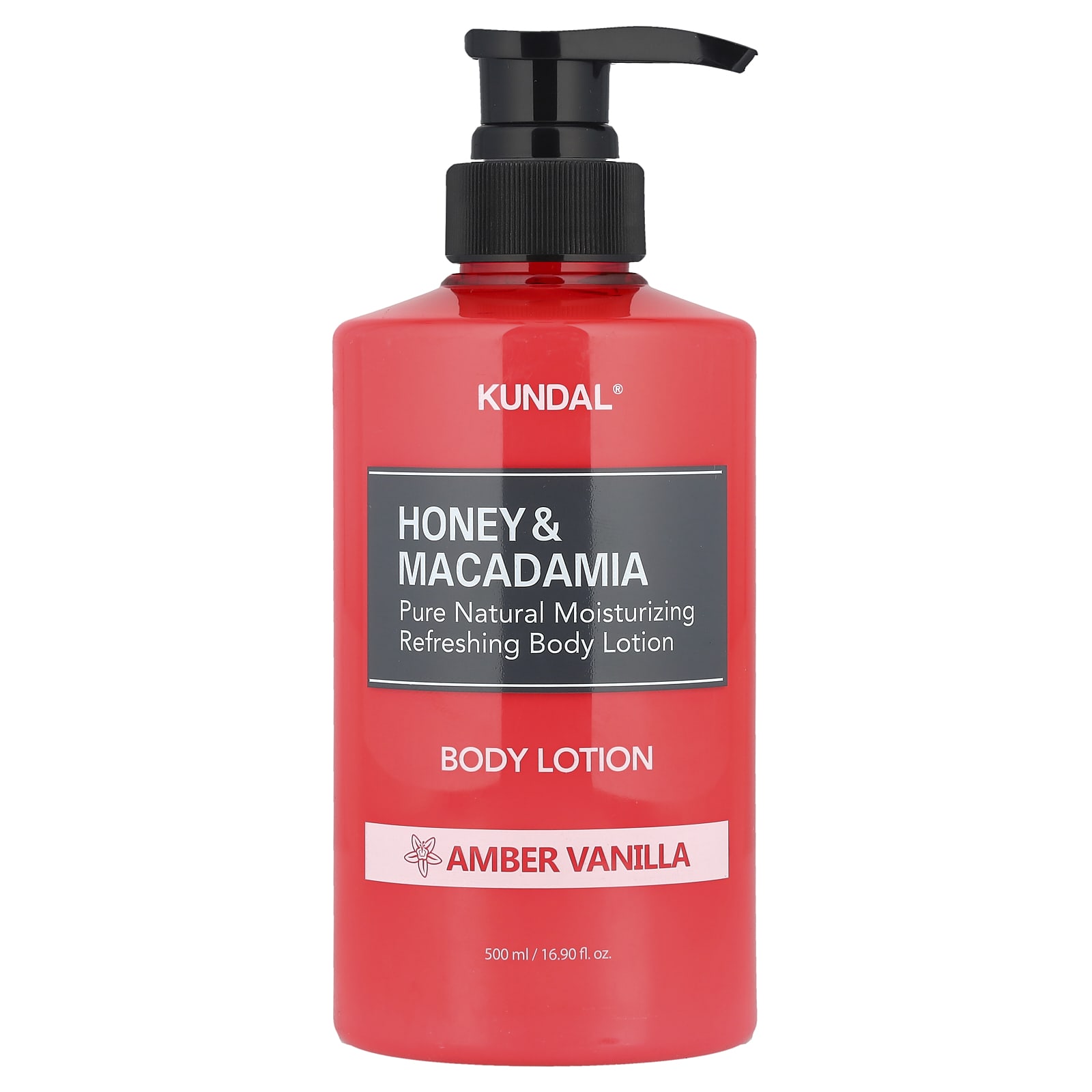 

Kundal, Honey & Macadamia, Body Lotion, Amber Vanilla, 500ml (16.9 fl oz)