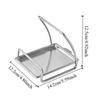 Portable Stainless Steel Cutting Board Holder Rustproof Large Capacity Spoon Holder with Draining Tray Pot Lid Stand