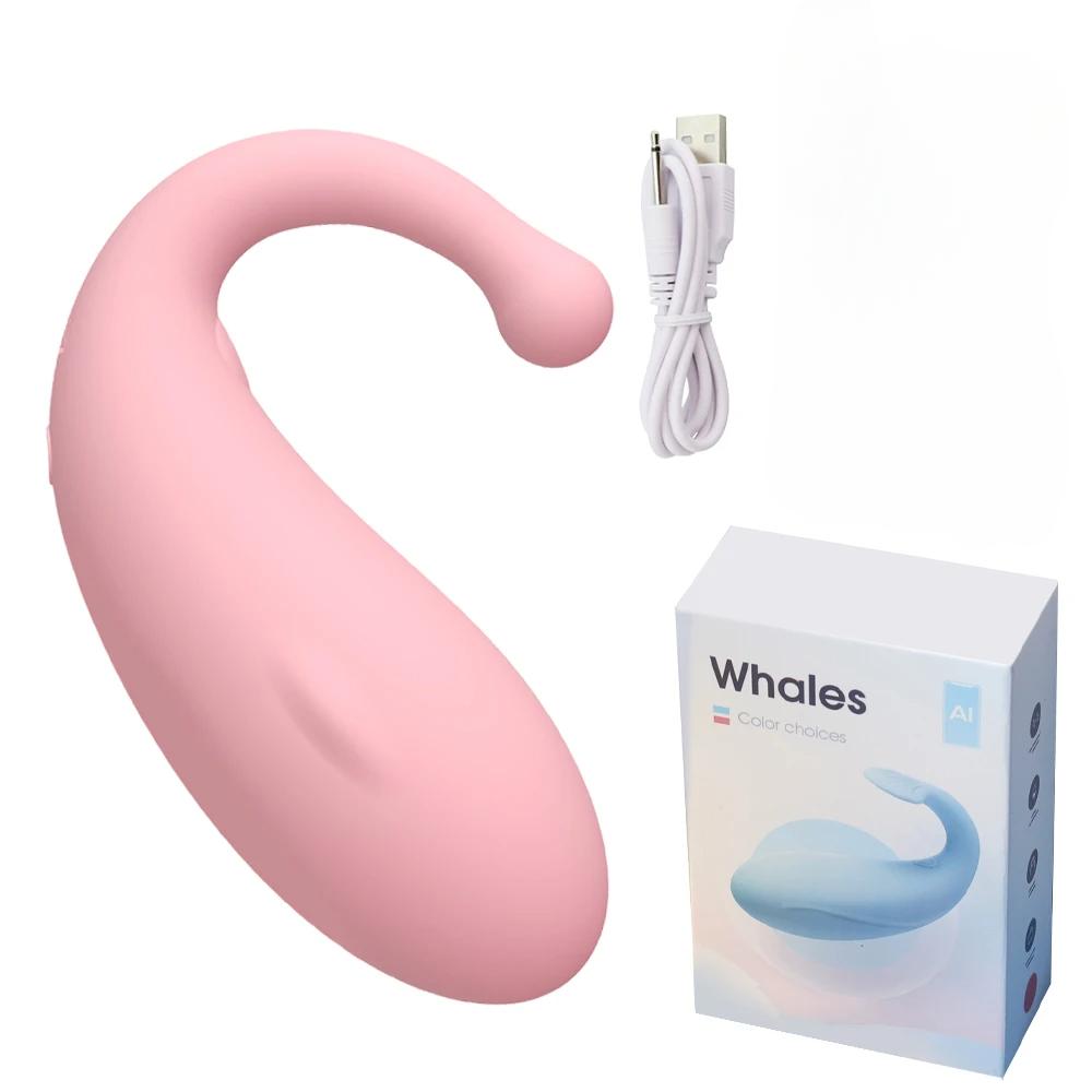 10 Modes Vibrators Whale Shape Vaginal Stimulator Vibrating Egg Bluetooth APP Control Sex Toys for Women G Spot Massage