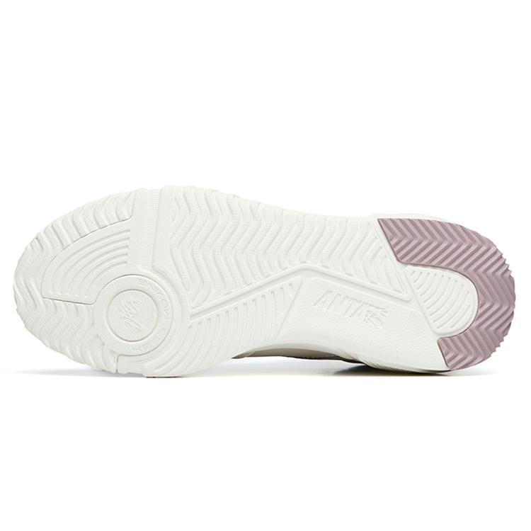 Anta Flame High Top Skateboard Shoes Women's White Purple 122238090R-2