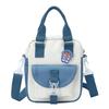 Fashion contrasting color portable small bag women's 2025 new shoulder messenger women's bag simple personalized small cloth bag