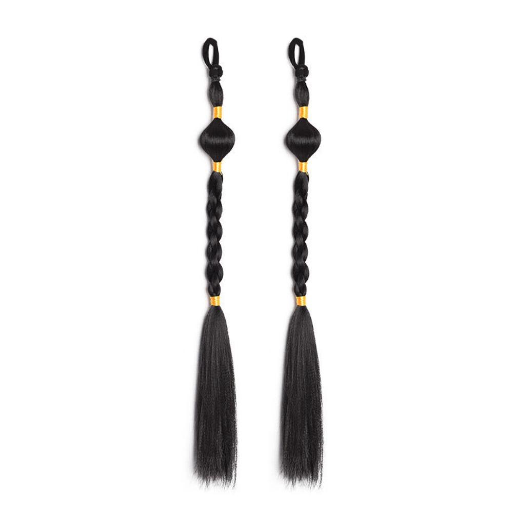 2pcs Lantern Braid Twist Braid Hairpiece Chinese Ancient Braided Ponytails  Photography