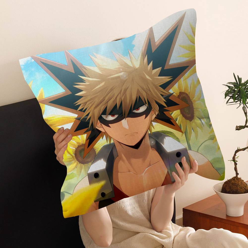 Anime MMy HHero Academia Katsuki Bakugo pillow cover sofa cushion cover home room decoration children gift