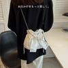 Lapimou Drawstring Shoulder Bag, Women's, Party, Pearl Pouch, Yukata, Small, Stylish, Cute, Trendy, Perfect for Coming-of-Age Ceremonies, Dresses,
