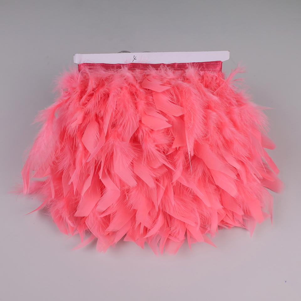 10 Meters Turkey Feathers for Clothes DIY Marabou Feather Fringe for Needlework Party Plume Handmade Mirror Home Decor Wholesale