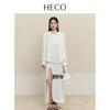 HECO New Chinese Style Layered Collar Acetate Long-Sleeve Shirt for Women