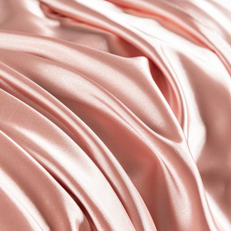 Set de lenjerie de pat din mătase 100% pură, de lux, moale, cearceaf cu pilote și fețe de pernă, set de pat cu husă pentru casă, seturi de lenjerie de pat de calitate, mărime king