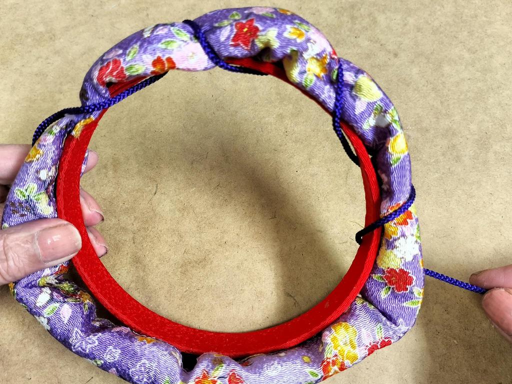 Takara Chirimen Craft Happy Full Moon Rabbit Pukupuku Wreath Kit