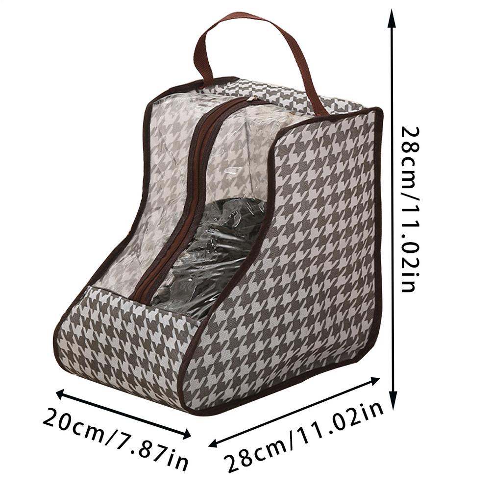 Shoes Dust Cover PVC Mesh Transparent Shoe and Boot Storage Bag with Zipper Portable Travel Anti-dust Organizer Protector Bags