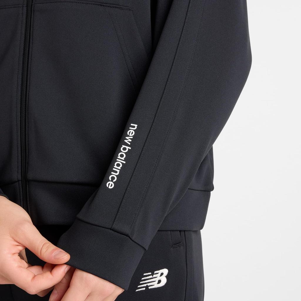 Knit Track Jacket BK M [New Balance] Women's (AWJ51505) (Black)