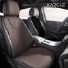 Karcle Coprisedili Auto in Pelle Nappa Set Completo Coprisedili in Pelle Double Face Protezione Sedile Auto Traspirante Antiscivolo Sedile Auto