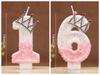 Birthday Number 0-9 Candles Crown Number Candles Happy Birthday Cake Decorated Baby Shower Insert Decor Festival Supplies