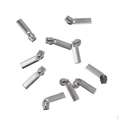 10pcs Fashion Multi Metal Zip Puller/Zipper Pull Sliders Head Zipper Repair Kit Parts
