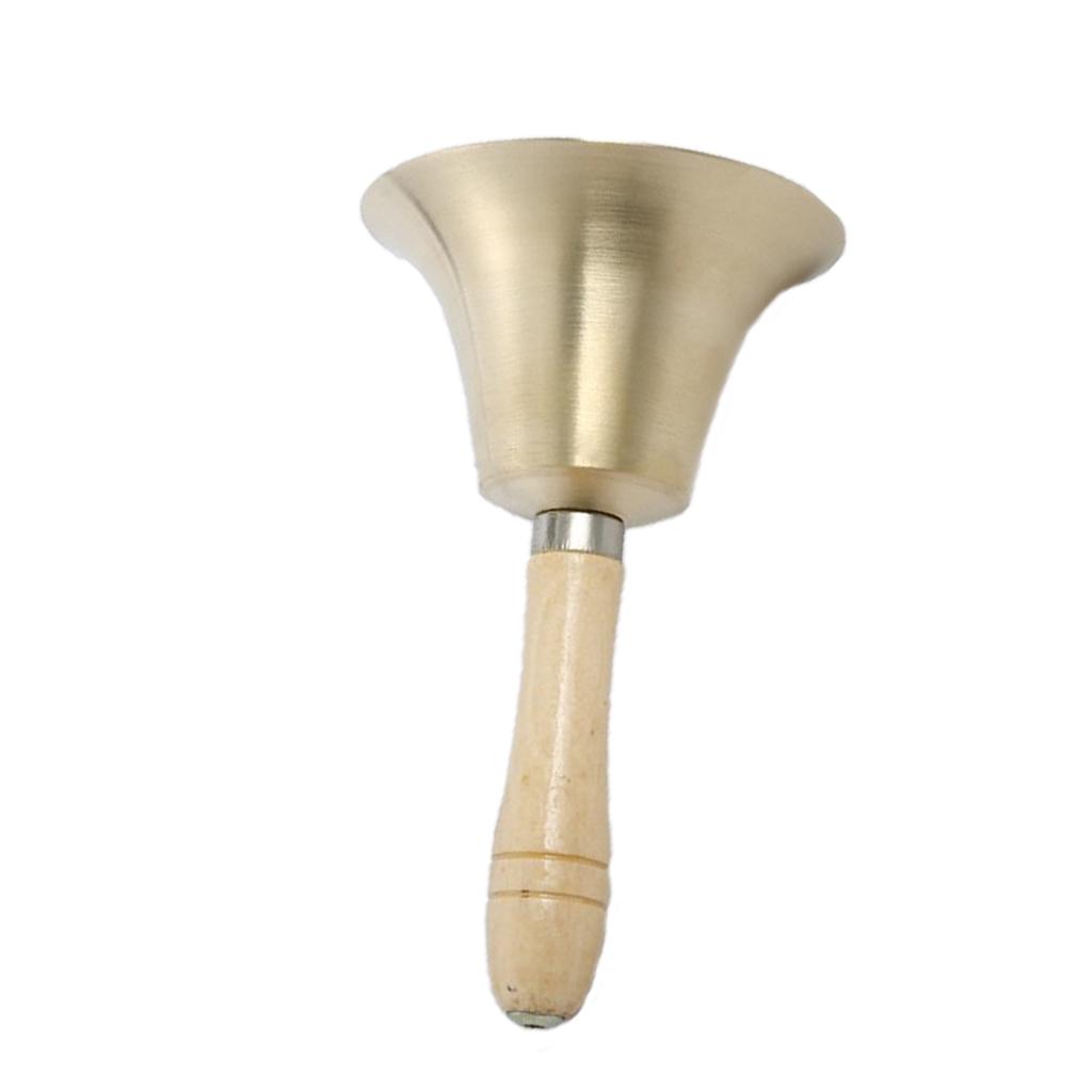 Dřevěný a měděný ruční zvonek na hudební bicí nástroj