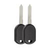 New Uncut Blank Transponder Key Replacement For Ford 4D63 Chip H84-Pt (2 Pack)