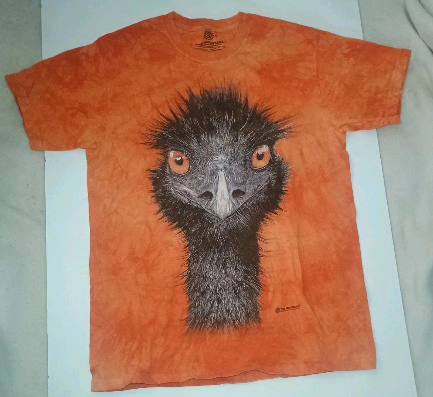 

The Mountain Emu T Shirt Tie Dye Graphic Animal Tee Men’s [Medium] 3XL
