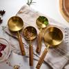 8-Piece Wooden Handle Stainless Steel Measuring Cup and Spoon Set