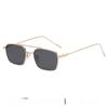 Metal Square Sunglasses With Uv400 Protection For Outdoor Activities And Fashion Style