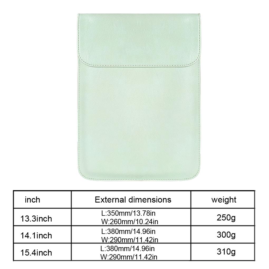 Laptop-Hülle Wasserdicht PU Aufbewahrungshülle Tasche Notebook-Computerhülle Ersatz für