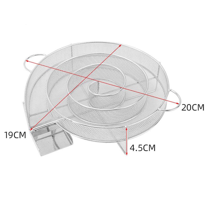 

Stainless Steel Cold Smoke Generator Charcoal Barbecue Round Meshes Apple Wood Chips Smoker BBQ Grill Accessories For Salmon