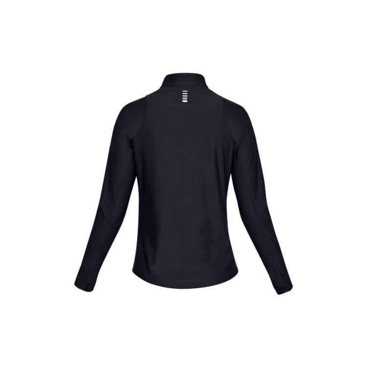 Under Armour Stand Collar Casual Running Sports Long Sleeve Sweatshirt Women Tops Black 1326512-001
