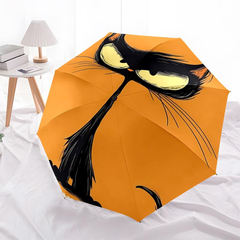 1pc Cat Whiskers Automatic Open/Close Umbrella Compact Folding Umbrella, All-Season Portable Umbrella for Women/Men F1124271