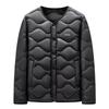 Men's Lightweight V-Neck Down Jacket - Warm, Simple, Thin, Portable, Winter White Duck Down