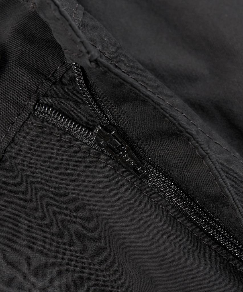 X Container Parachute Cotton Bermuda Pants (Black)