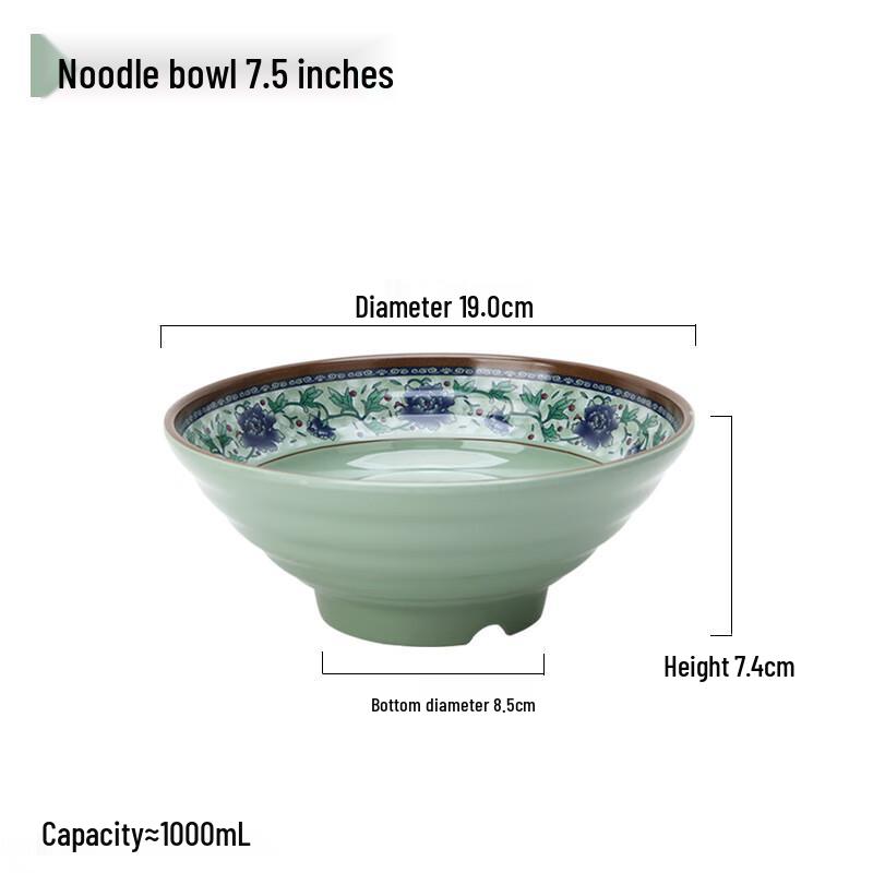 

Jingyu Chinese Style Melamine Noodle Bowl