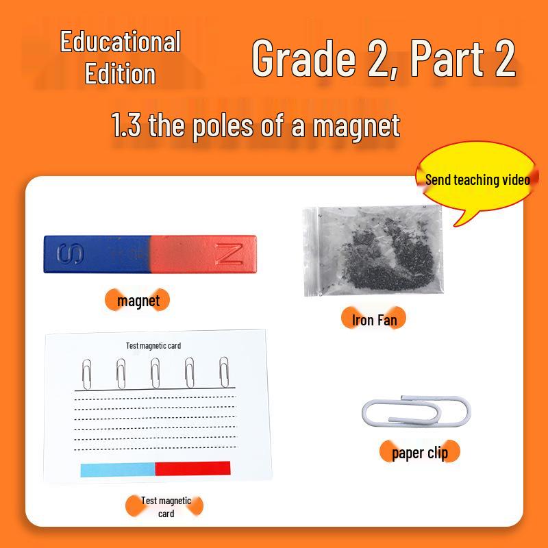 

Second Grade Science Experiment Kit: Textbook Edition with Materials & Magnet Poles