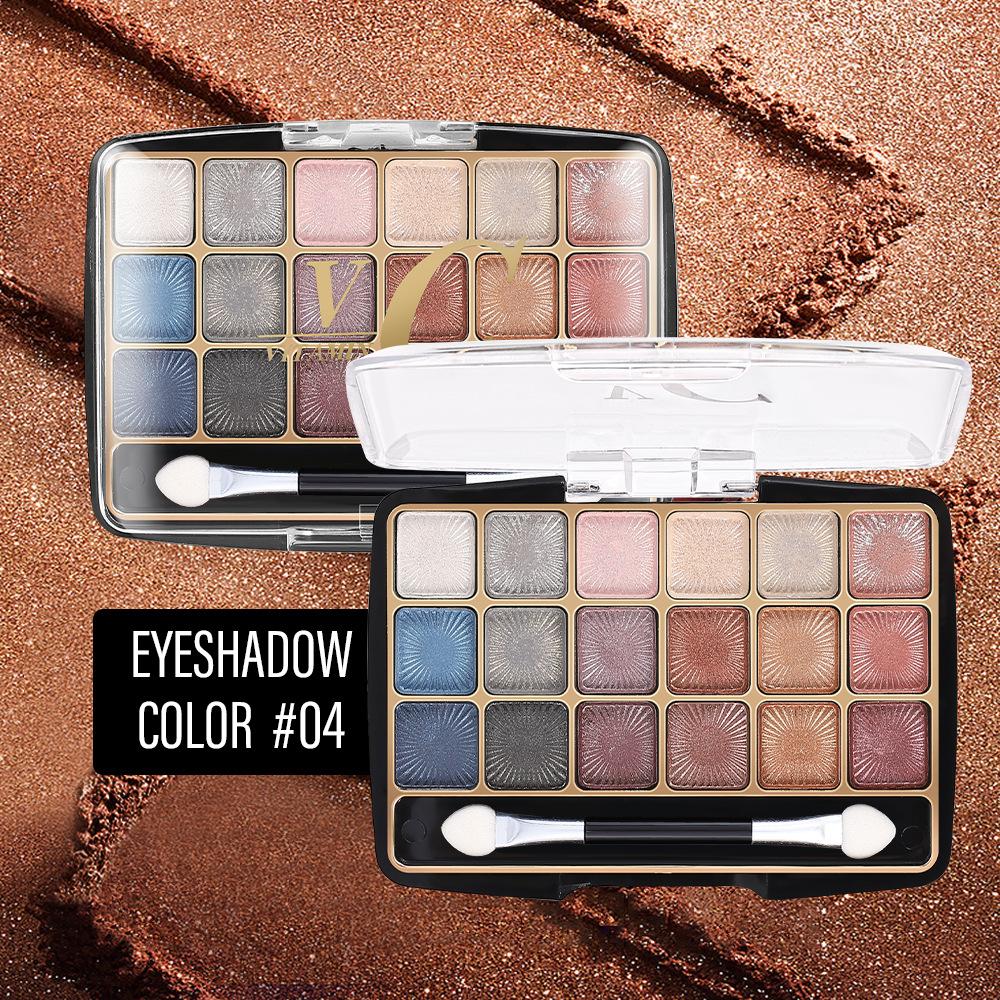 18 Color Eye Shadow Palette Makeup High Pearl Color Eye Shadow Palette European and American Eye Shadow Makeup Multi-color Eye Shadow Palette