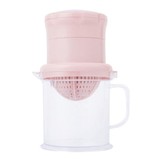 Manual Juicer 450ml Compact Container Non Slip Stable Base Portable Citrus Squeezer for Lemons Limes Oranges Easy to Clean Friendly Kitchen Tool