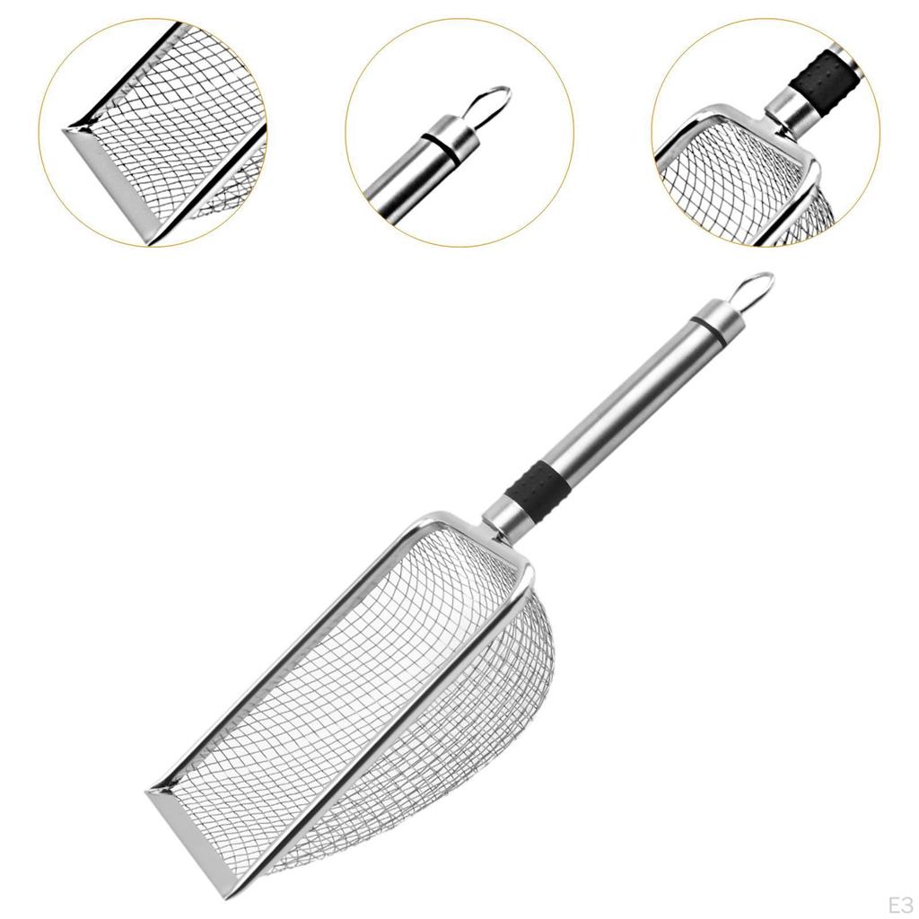 Cat Litter Scooper Kitten Mesh Long Handle Sifting Sand Lifter Easy to Clean