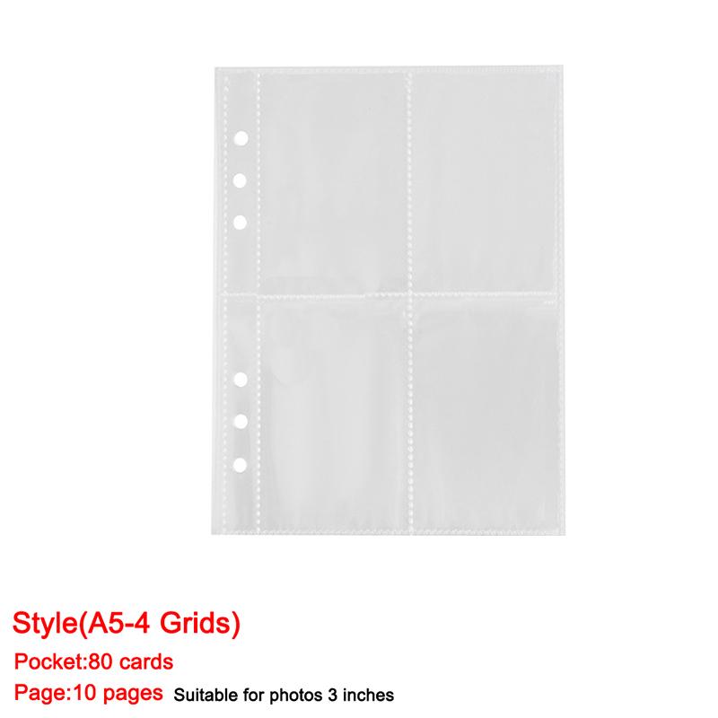 A5 Laser Star Binder com Zíper Coletor de Livros Organizador de Refis Diário DIY Kpop Idol Álbum de Fotos Transparente Papelaria Kawaii